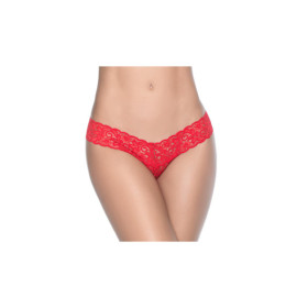 String rouge sexy dentelle 